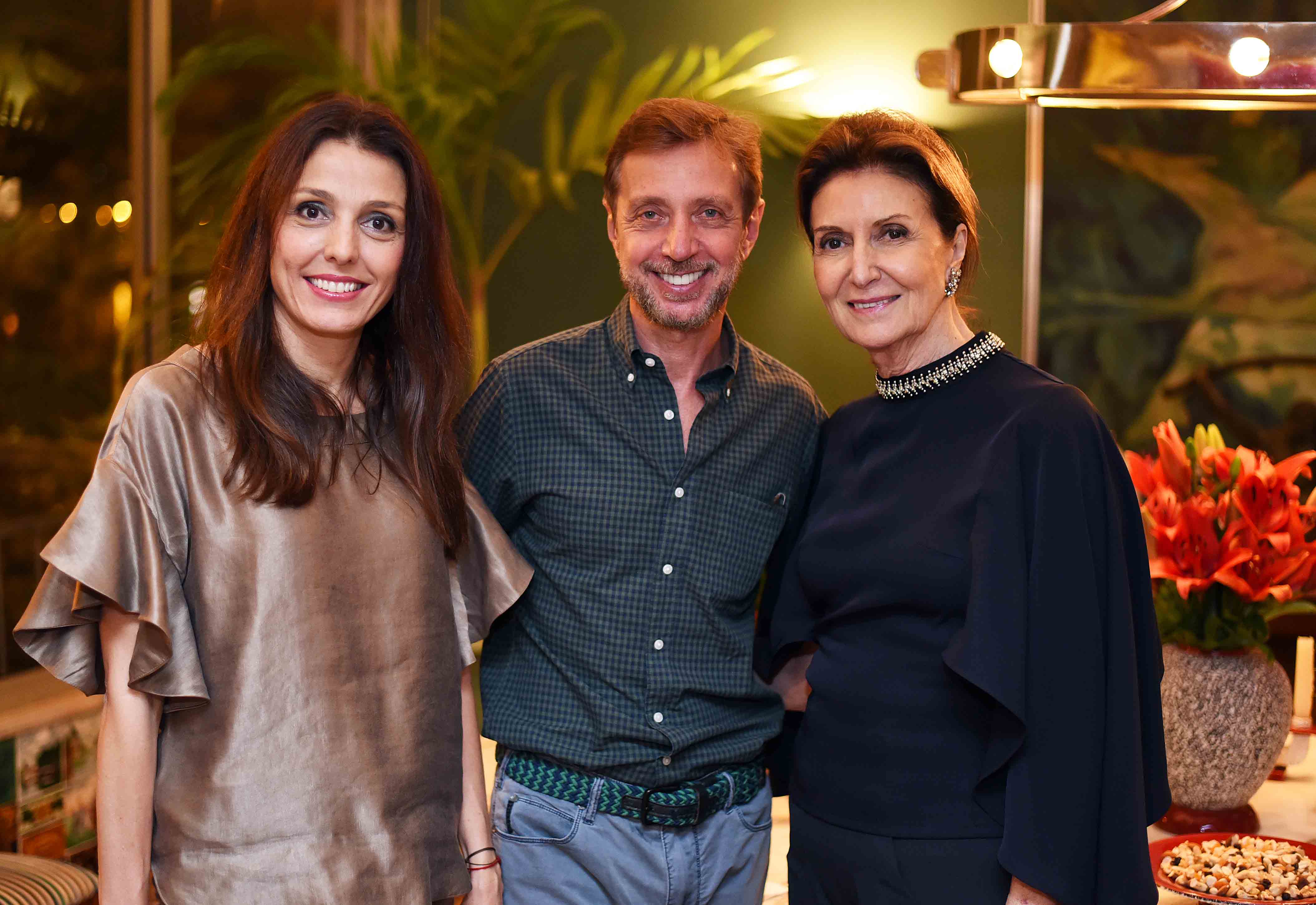 Cristina Bava, Nando Grabowsky e Cristina Ferraz