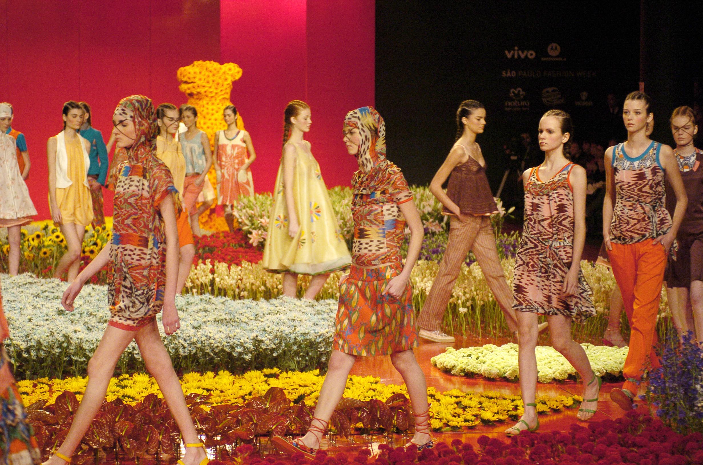 Desfile de Alexandre Herchcovitch durante o SPFW com a coleção Verão 2005.