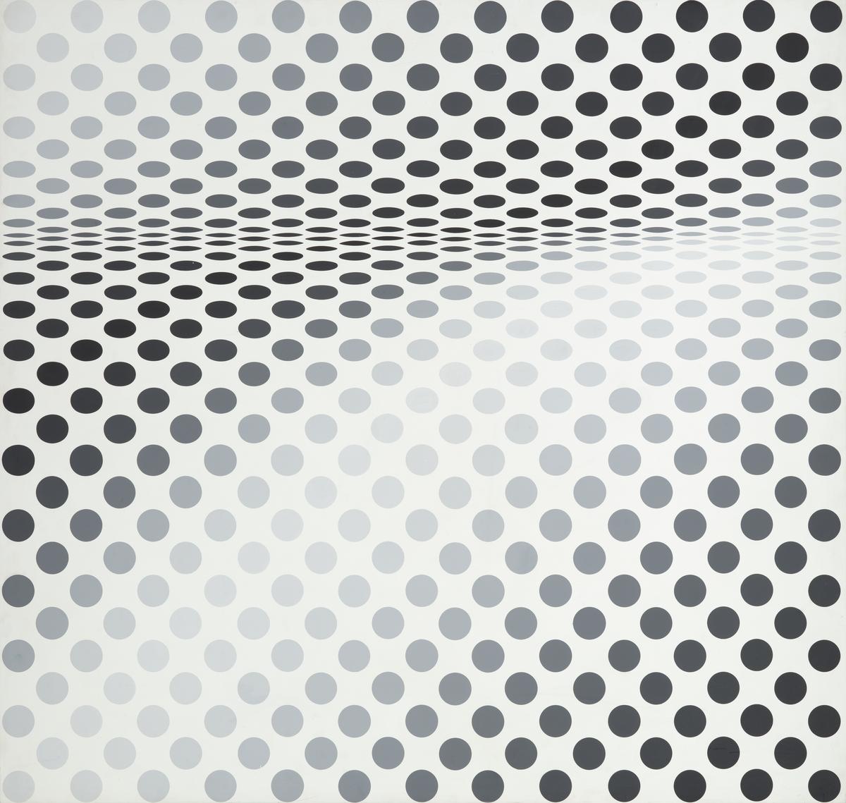 Hesitate, Bridget Riley, 1964.